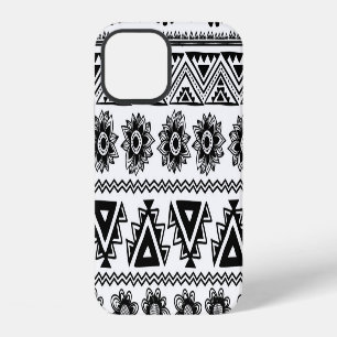 Funda Para iPhone 12 Segundo patrón étnico tribal continuo.