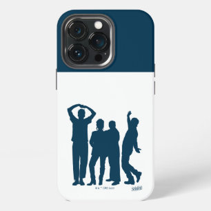 Funda Para iPhone 13 Pro Seinfeld Gráfico de Silueta de Grupo