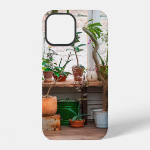 Funda Para iPhone 12 Selva urbana. Jardín de invierno con plantas, flor