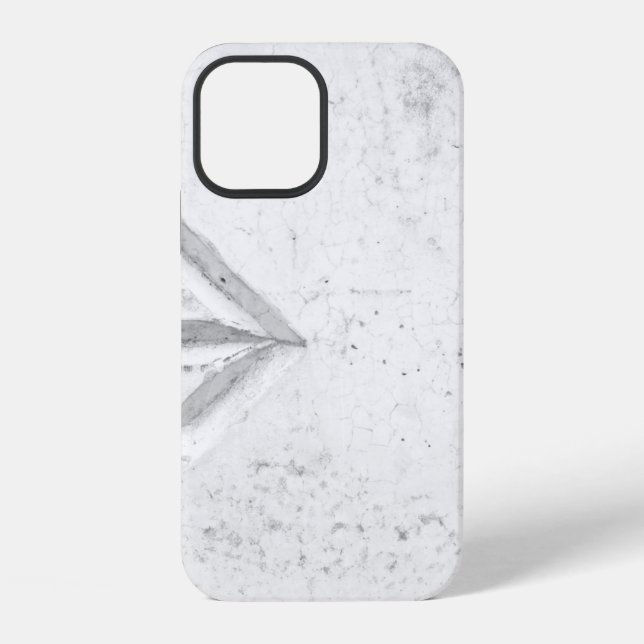 Funda Para iPhone señal de flecha derecha en la pared (Reverso )