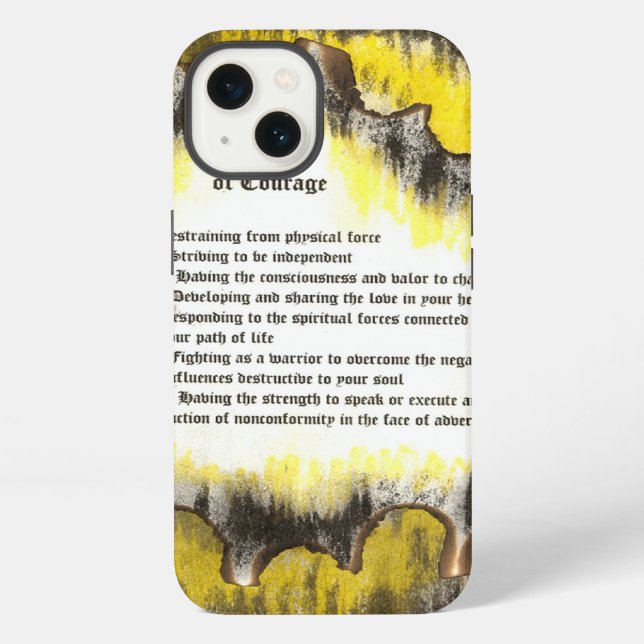 Funda Para iPhone Señales de Coraje (Reverso )