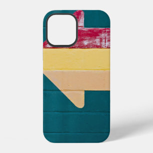 Funda Para iPhone 12 Señalización de flecha roja, naranja y amarilla