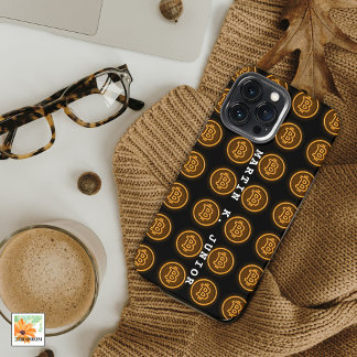 Funda Para iPhone 13 Pro Max señalización de la marca bitcoin RETRO regalo pers