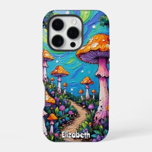 Funda Para iPhone 16 Pro Sendero de Hongos Iluminado por el Sol