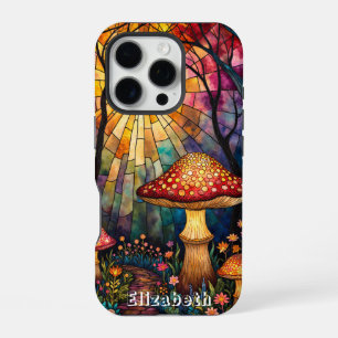 Funda Para iPhone 16 Pro Sendero de luz de hongos de vidrio templado
