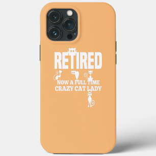 Funda Para iPhone 13 Pro Max Señora loca de los gatos jubilada dueña de gatos g