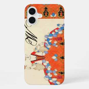 FUNDA PARA iPhone 16 PLUS SEÑORA NARANJA DISEÑADORA DE VESTUARIO DE MODA MON