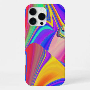 Funda Para iPhone 16 Pro Max Sensación de verano, Arte de arcoíris 3D abstracto