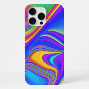 Funda Para iPhone 16 Pro Max Sentimiento de verano, Arte de arcoíris 3D abstrac