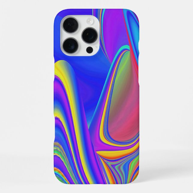 Funda Para iPhone Sentimiento de verano, Arte de arcoíris 3D abstrac (Reverso )