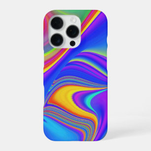 Funda Para iPhone 16 Pro Sentimiento de verano, Arte de arcoíris 3D abstrac