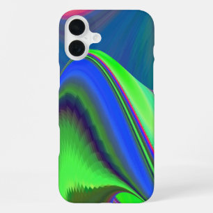 Funda Para iPhone 16 Plus Sentimiento de verano, Arte de arcoíris 3D abstrac