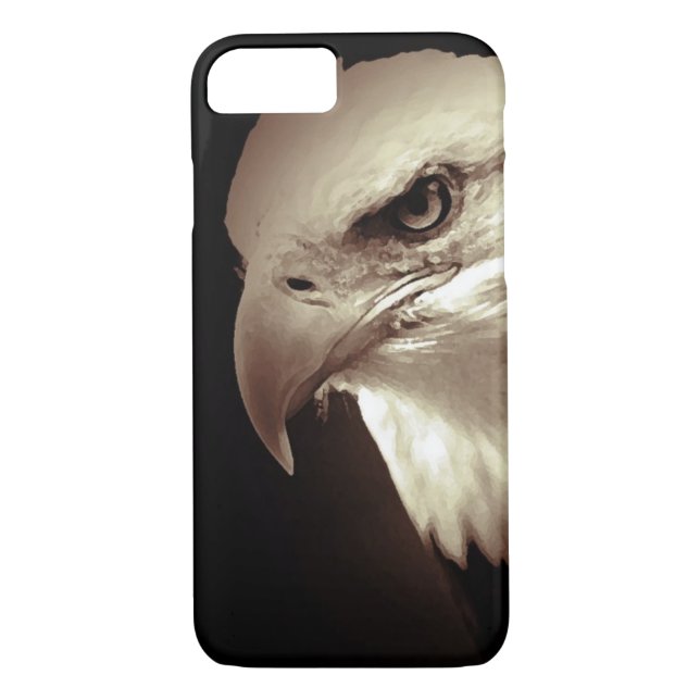 Funda para iPhone Sepia Bald Eagle 7 (Reverso)