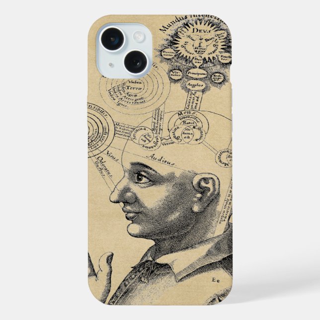 Funda Para iPhone Sepia de espíritu y conciencia (Reverso )