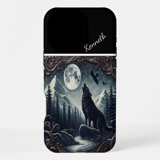 Funda Para iPhone Serenade de Wolf's Moonlight (Reverso )