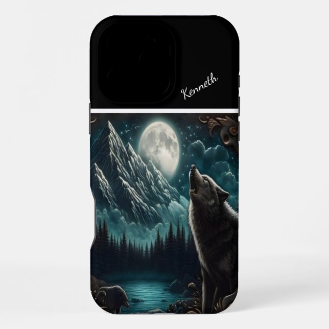 Funda Para iPhone Serenade de Wolf's Moonlight (Reverso )