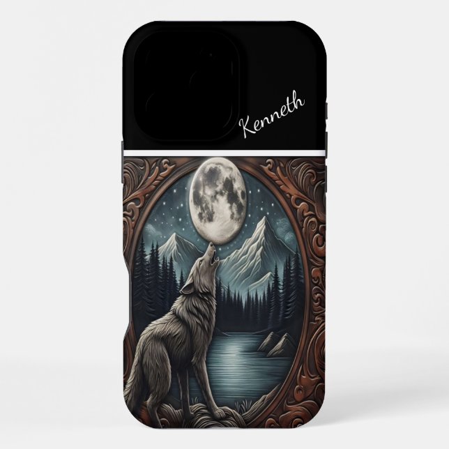 Funda Para iPhone Serenade de Wolf's Moonlight (Reverso )