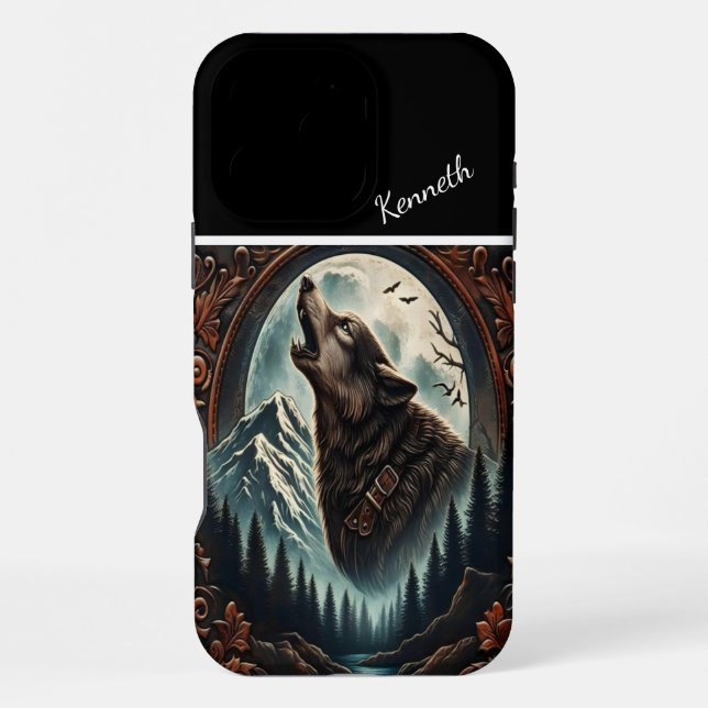 Funda Para iPhone Serenade de Wolf's Moonlight (Reverso )