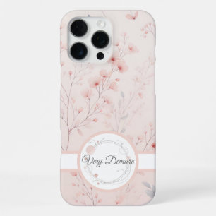 Funda Para iPhone 16 Pro Max Serenidad floral rosa suave: Clásico y recatado