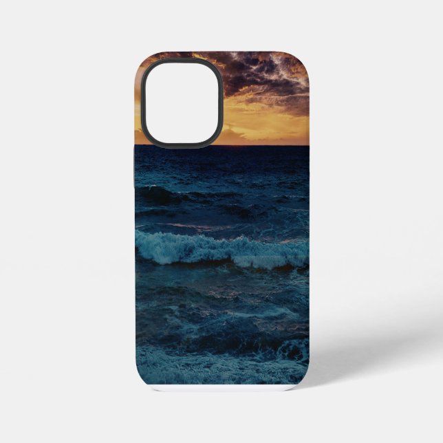 Funda Para iPhone Sereno Horizonte Dorado  (Reverso )