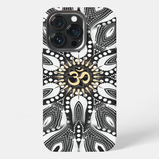 Funda Para iPhone Serpiente Psicodélica Aum OM (Reverso )