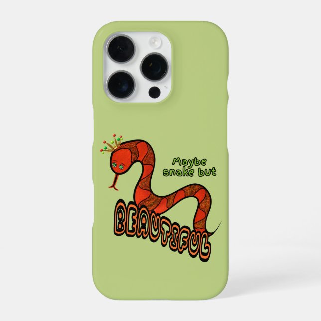 Funda Para iPhone Serpiente roja (Reverso)