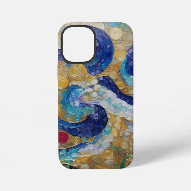 Funda Para iPhone Serpientes de agua de Klimt (Reverso )
