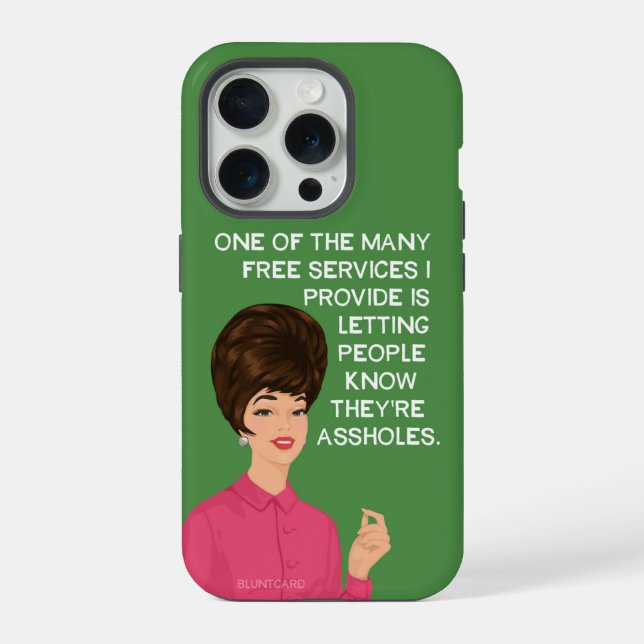 Funda Para iPhone Servicios gratuitos. (Reverso )