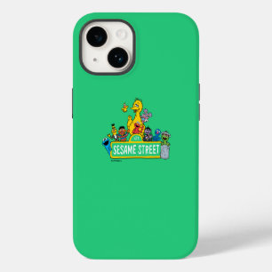 Funda Para iPhone 14 Sesame Street Alrededor del letrero de Sesame St