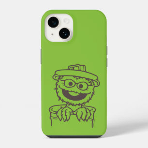 Funda Para iPhone 14 Sesame Street   Oscar el Gruñón