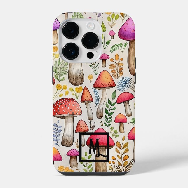Funda Para iPhone Seta Botánica (Reverso )