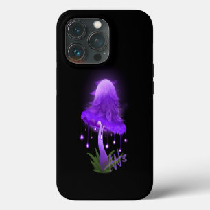 Funda Para iPhone 13 Pro Seta Púrpura Brillante Elegante Tapa de Tinta
