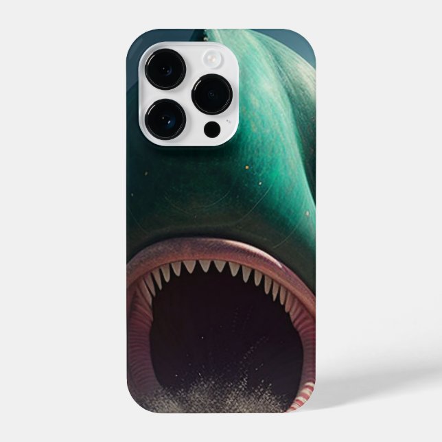 Funda Para iPhone Shark sculpture on the beach (Reverso )