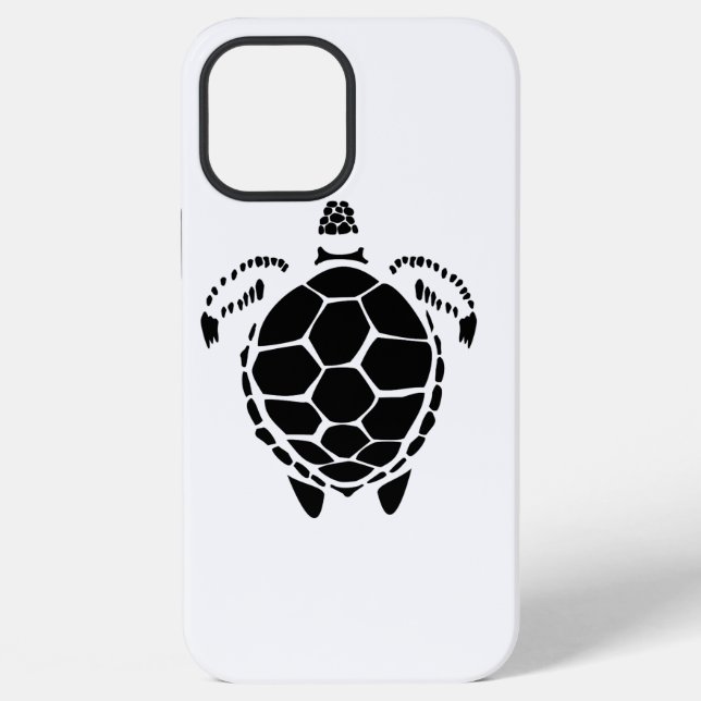 Funda Para iPhone Shell de tortuga del mar Negro (Reverso )