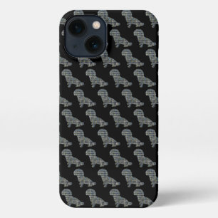 Shih-Poo Cute Dog Silhouette Black
