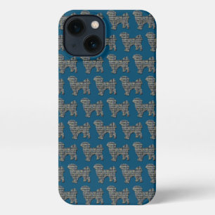 Shih Tzu Cute Perro Silhouette Blue