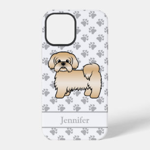 Funda Para iPhone 12 Pro Shih Tzu dorado perro de dibujos animados lindo y
