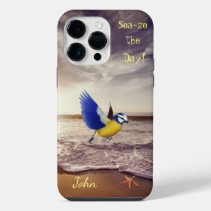 Funda Para iPhone 14 Pro Max Shore Fun Ocean Bird Starfish