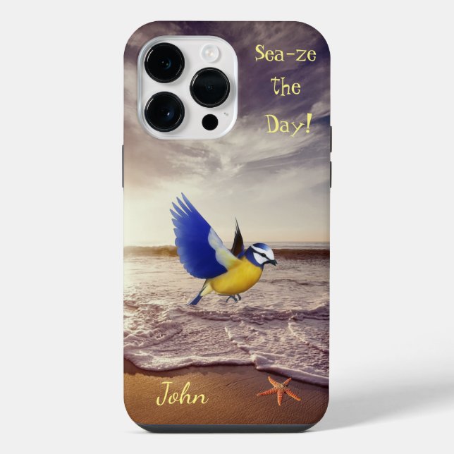 Funda Para iPhone Shore Fun Ocean Bird Starfish (Reverso )