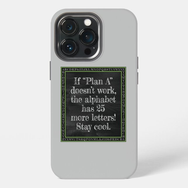 Funda Para iPhone Si el plan "A" no funciona... (Reverso )