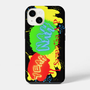 FUNDA PARA iPhone 14 SÍ NO NZ KIWI JERGA COLOR GRAFFITI ARTE CALLEJERO