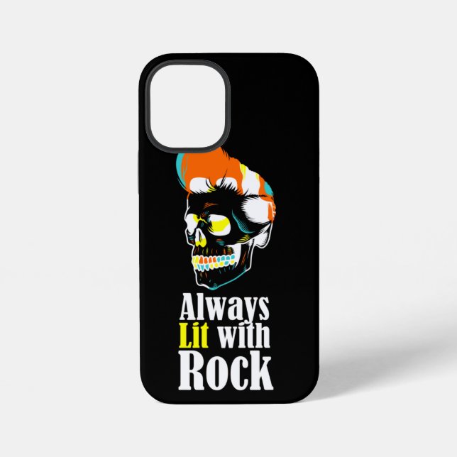 Funda Para iPhone Siempre iluminado con rock (Reverso )