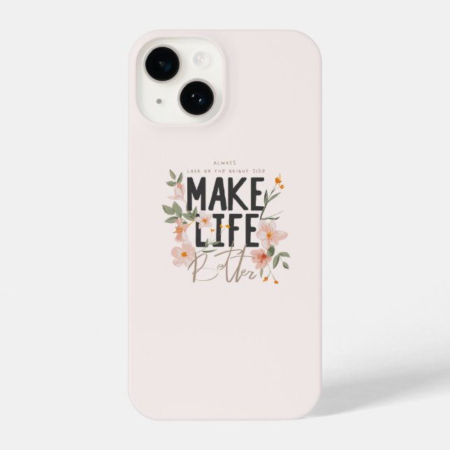 Funda Para iPhone Siempre mire el lado brillante (Reverso )