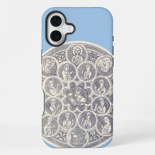 Funda Para iPhone 16 Plus Siete virtudes y Jesucristo