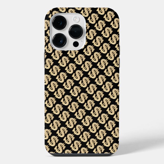 Funda Para iPhone signo de dólar 3D (Reverso )