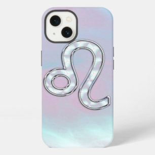 Signo de Leo en estilo Nacarado Pastel Madreperla