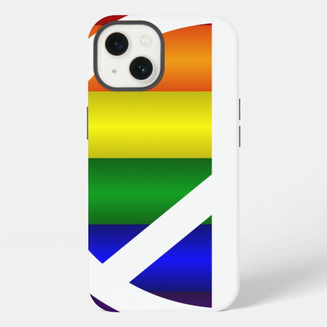 Funda Para iPhone Signo de paz arcoiris (Reverso )