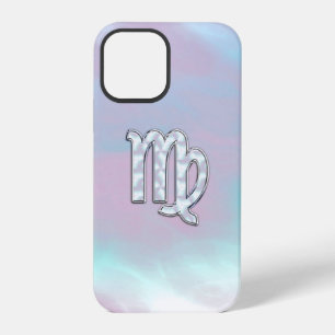Funda Para iPhone 12 Pro Signo zodiacal de Virgo sobre Nacar en Pastel