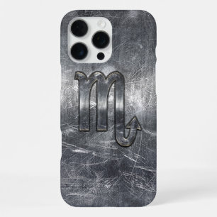 Funda Para iPhone 16 Pro Max Signo zodiacal Escorpio con estilo desgastado Grun