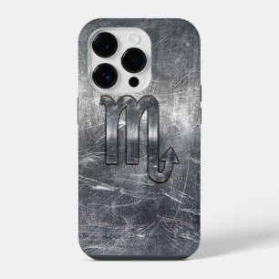 Funda Para iPhone 14 Pro Signo zodiacal Escorpio con estilo industrial angu